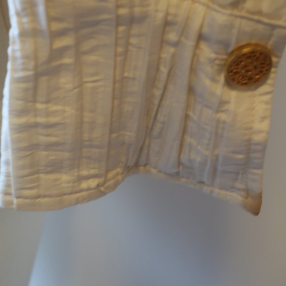 CHRISTINA MAKOWSKY CRINKLED LONG SLEEVE TOP SZ 6 * - Picture 8 of 8